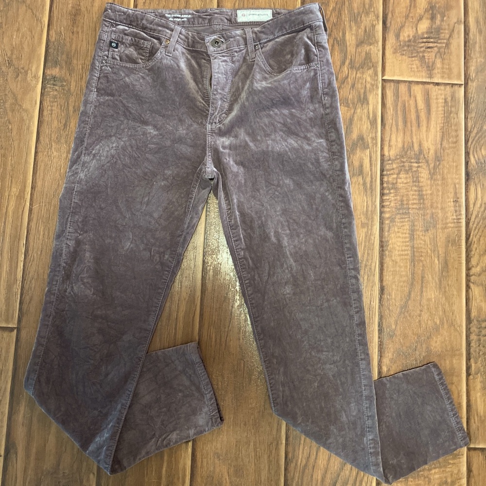 AG Anthropologie Pants Gray Slim Straight Ankle